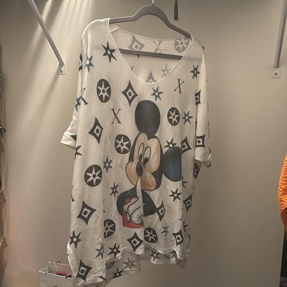 One size fits all Mickey Mouse bling t shirt - Picture 2 of 3